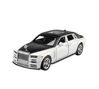 BXJUCBHDO car mode 1/36 For Rolls Royce Phantom Car Model Alloy Diecast Simulation Fine Collection Ornament 2 Doors Opened Pull Back alloy Diecast(White)