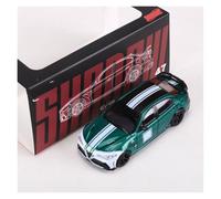 BXJUCBHDO car mode 1:64 For Alfa Romeo Alloy Diecast Car Model Simulation Classic Static Ornament Replica Miniature Collectible alloy Diecast(SHADOW Green-010)