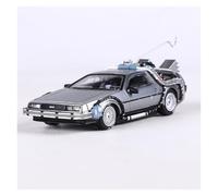 BXJUCBHDO car mode 1:64 For Back To The Future Time Machine Diecast Alloy Car Model Static Ornamentc Fine Simultiaon Scale Collection alloy Diecast(Generation 1)