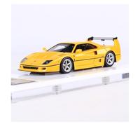 BXJUCBHDO car mode 1:64 For Ferrari F40 Resin Super Sport Rally Champion Car Model Simulation Classic Static Ornament Collectible alloy Diecast(Yellow)