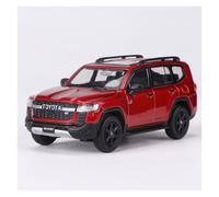 BXJUCBHDO car mode 1:64 For FToyota Land Cruiser LC300 Alloy Diecast Supercar Car Model Simulation Classic Static Ornament Collectible alloy Diecast(Red)