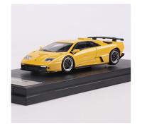 BXJUCBHDO car mode 1:64 For Lamborghini Diablo GT Alloy Diecast Super Sport Car Model Simulation Classic Static Ornament Collectible alloy Diecast(Yellow)