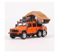 BXJUCBHDO car mode 1:64 For Land Rover Defender 6x6 Alloy Diecast Car Model Simulation Classic Static Ornament Replica Collectible alloy Diecast(Orange)