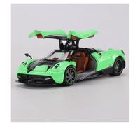 BXJUCBHDO car mode 1:64 For Pagani Huayra Alloy Diecast Sport Car Model Simulation Ornament Collectible Can Open The Door And The Hood alloy Diecast(Green)