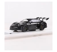 BXJUCBHDO car mode 1:64 For Porsche 911 992 GT3RS Resin Model Car Simulation Classic Static Ornament Replica Miniature Collectible alloy Diecast(Black)