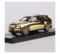 BXJUCBHDO car mode 1:64 For Rolls-Royce Cullinan Alloy Diecast Car Model Simulation Classic Static Ornament Replica Miniature Collectible alloy Diecast(Gold)