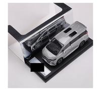 BXJUCBHDO car mode 1:64 For Toyota 2024 MPV Alloy Diecast Car Model Static Ornamentc Fine Simultiaon Miniature Scale Collection alloy Diecast(Titanium left)