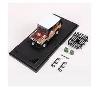 BXJUCBHDO car mode 1:64 For Toyota Land Cruiser FJ40 Alloy Diecast Model Car Static Ornament Collectible The Roof Can Be Opened alloy Diecast(Red)