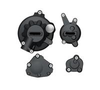 BXJWCGQS Motorbike Engine Stator Cover Black Left Motorcycle Engine Stator Slider Protective Cover For YAMAHA YZF R1 2007-2008 Stator Guard Cover(1 Set-black)