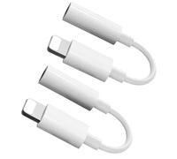 Bxlive Headphone Jack Adapter for iPhone, Headphone Adapter 2 Pcs Lightening to 3.5 mm Aux, Adaptor Compatible with iPhone iPad 14/13/12/11/XS/XR/X 8/ All IOS, Support Call+Music Control, White