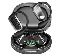 Bxlive Open-Ear Headphones, Clip-On Earphones, Adjustable Ear Hooks, Comfortable Secure Fit Bone Conduction Headphones Wireless, IPX5 Water-Resistant, 36H Playtime Bluetooth 5.4, Multipoint Connection