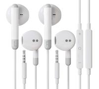 Bxlive Wired Headphones 2 Pcs, Wired Earphones In Ear Earbuds, Earbuds Noise Isolating Headset With Microphone Remote Sound Control, Compatible with Pad Samsung HuaWei MP3 Players Smartphones Laptops