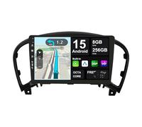 BXLIYER -[8G+256G, 8-Core] - Android 15 IPS Car Stereo For Nissan Juke J15 / YF15 Infiniti ESQ (2010-2019) - Wireless CarPlay/Android Auto - LED Camera & MIC - 9 Inch 2 Din - SWC DAB Fast-boot 360-CAM
