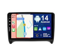 BXLIYER - Android 12 IPS Car Stereo For Audi TT (2006-2011) - Wireless Carplay + Android Auto - [2G+32G] - Camera FREE - 9 Inch 2 Din - Steering Wheel WiFi 4G DAB Fast-boot Split-Screen Bluetooth EQ