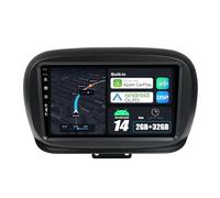 BXLIYER Android 14 Car Stereo For Fiat 500X (2014-2020) Navigation - Wireless Carplay + Android Auto - 2G+32G - Rear Camera - IPS 9 Inch 2 Din - Steering Wheel WiFi DAB Fast-boot Split-Screen