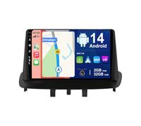 BXLIYER Android 14 Car Stereo For Renault Megane 3 (2008-2014) Navigation - Wireless Carplay + Android Auto - 2G+32G - Rear Camera - IPS 9 Inch 2 Din - Steering Wheel WiFi DAB Fast-boot Split-Screen