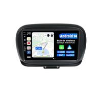 BXLIYER Android 14 IPS Car Stereo For Fiat 500X (2014-2020) - Wireless CarPlay + Android Auto - 4G+64G - Camera + MIC - 9 Inch 2 Din - DSP Steering Wheel WiFi 4G DAB Fast-boot 360-CAM Bluetooth 5.0