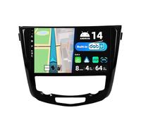 BXLIYER Android 14 IPS Car Stereo For Nissan X-Trail Qashqai J11 Rouge (2014-2018) - Built-in DAB/DSP/Carplay/Android Auto - 4G+64G - Rear Camera + MIC - 10.1 Inch 2 Din - SWC WiFi Fast-boot 360-CaAM