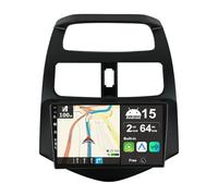BXLIYER Android 15 Car Stereo For Chevrolet Spark M300 2009-2016 Sat Nav Navigation - Wireless Carplay + Android Auto - 2G+64G - Rear Camera - 9 Inch 2 Din -Steering Wheel WiFi Fast-boot Split-Screen