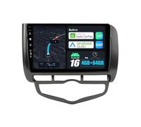BXLIYER Android 16 Car Stereo For Honda Fit/City/Jazz (2002-2007) Sat Nav Navigation - Wireless Carplay + Android Auto - 4G+64G - Rear Camera - 9 Inch 2 Din -Steering Wheel DAB Fast-boot Split-Screen