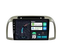 BXLIYER Android15 Car Stereo For Nissan March Micra K12 (2002-2010) Sat Nav Navigation - Wireless Carplay + Android Auto - 2G+64G - Rear Camera - 9 Inch 2 Din Steering Wheel Fast-boot Split-Screen
