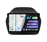 BXLIYER | Built-in DAB 4G LTE | Android 14 Car Stereo For Hyundai IX35 (2010-2017) Sat Nav - 6G+128G - CarPlay/Android Auto - Camera + MIC - Qled 10.1 Inch - Steering Wheel Dual Band WIFI 360-CAM HDMI