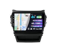 BXLIYER | Built-in DAB & 4G LTE | Android 15 Car Stereo For Hyundai IX45 Santa Fe (2012-2018) Sat Nav - 6G+128G - CarPlay/Android Auto - Camera + MIC - Qled 9 Inch - Steering Wheel WIFI 360-CAM HDMI