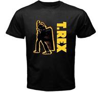 BXNHYESWS New T.Rex Electric Warrior Legend Men's Black T-Shirt Hemden(Small)