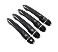 BXQDAM Car Door Handle Bowl,Front and Rear Door Handle Covers,Car Styling Accessories,for Mercedes-Benz Smart Forfour 453,Baked Enamel Black Handle - Single Hole with 2 Smart Functions
