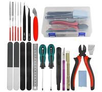 BXQINLENX Professional 26 PCS Gundam Model Tools Kit Modeler Basic Tools Craft Set Hobby Building Tools Kit for Gundam Car Model Building Repairing and Fixing