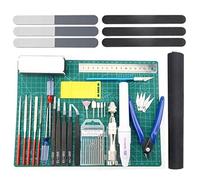 BXQINLENX Professional Model Tools Kit Modeler Basic Tools Craft Set Hobby Building Kit for Gundam Car Model Building Repairing and Fixing (33)