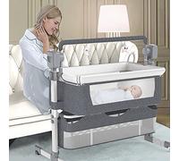 BXSUKEYOU 3-in-1 Electric Swing and Bouncer - Portable Rocking Chair Cradle Bed with Music Player, 5 Speeds, 3 Timings - Best Bedside Cribs for Newborns to Toddlers - Unisex
