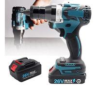 BXSUKEYOU Cordless Rivet Nut Gun Kit - 5200mAh Electric Riveter with Battery, Charger & Carrying Case - Heavy Duty for Rivets & Nuts