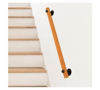 BXSUKEYOU Non-Slip Pine Stair Handrail, Round Wooden Banister Railings with Complete Kit, Indoor Use for Homes and Public Places
