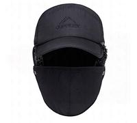 BXT 3 in 1 Thermal Fur Lined Trapper Hat with Ear Flap Full Face Neck Warmer All-Around Windproof Warm Insulated Winter Baseball Cap Cycling Snow Ski Snowboard Hat