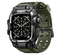 BXUXOHS Rugged Case and Strap for Apple Watch 46mm Men, Compatible with Apple Watch Series 11/10, Military Grade Shockproof Bumper Cover, Tactical Strap Case for iWatch 11/10 Man, Army Green