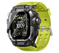 BXUXOHS Rugged Case and Strap for Apple Watch Ultra 3/2/1 49mm Men, Military Grade Shockproof Bumper Cover, with 2 Pack Screen Protector, Tactical Strap Case for iWatch Ultra 3 2 1 Man, Green