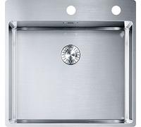 BXX 210-50 530 x 510 mm, 3 1/2", Integral, with Drain Valve, with tap Bench, drip-Free, Brushed