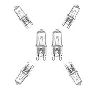 BXXKXMC G9 Halogen Light Bulbs 40W, No Flickering, Dimmable, 600lm, 2700K, G9 Capsule Bulb, Warm White…