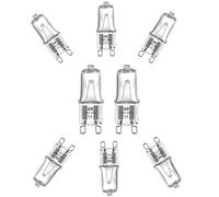 BXXKXMC G9 Halogen Light Bulbs 40W, No Flickering, Dimmable, 600lm, 2800K, G9 Capsule Bulb, Warm White