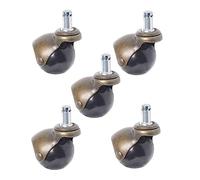 BXYWMDGB Ball Swivel Castor Wheels Office Chair Castor Wheel Black Ball Castor Wheels 50Mm Swivel Furniture Caster for Trolley with Circlip 11Mm