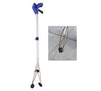 Bxyzan Hand Reacher, Litter Picker, Foldable Garbage Picker Rubber Suction Cup Aluminum Rod Trash Reacher Grabber Litter Picking Tool, Reaching Assist Tool For Elderly Disabled (Aluminum Square Tube)