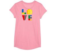 By Admilson Love Funny Kids T-Shirt - Unisex Kids, Black, S, Short Sleeve, Cotton, Polyester