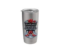 By All Means Move at A Glacial Pace Funny Inspirational Word Stainless Steel Insulated Tumbler
