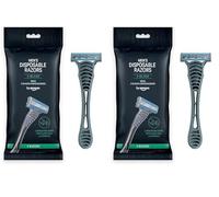 by Amazon 3-Blade Disposable Razors Men Black 4 2 Pack