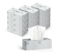 by Amazon 4-Ply Facial Tissues, 1200 Sheets (12 Packs of 100 Sheets)