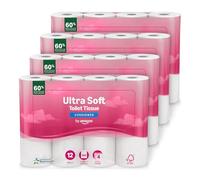 by Amazon 4-Ply Quilted Toilet Tissues, Unscented, 12 Rolls (4 Packs of 12), 160 Sheets per Roll