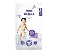 By Amazon - 76 Ultra Dry Nappies - Size 5 (10-16 kg) (Previously a Mama Bear Brand, Same Product)