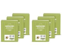 by Amazon Cappuccino Dolce Gusto compatible coffee capsules 24 servings (6 packs of 8 servings, each with 8 x milk pods + 8 x coffee pods)