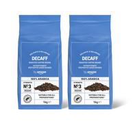 by Amazon Coffee Beans Decaffeinated, Light Roast, 2 Kg 2 Packs of 1 Kg, Rain...